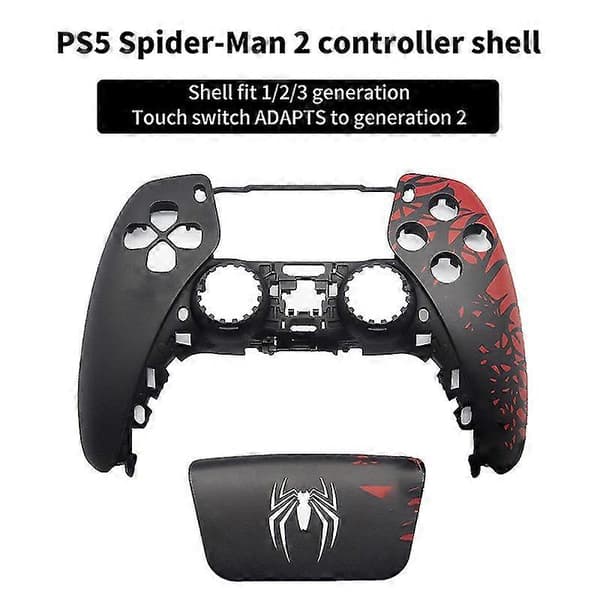 DIY Soft Touch Touchpad Front Housing Shell For PS5 Controller BDM-020 Erstatning