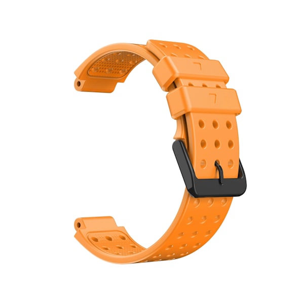 Passer for Garmin Approach S20 Monokrom Rund Hull Klokkereim Silikon Erstatningsarmbånd Orange