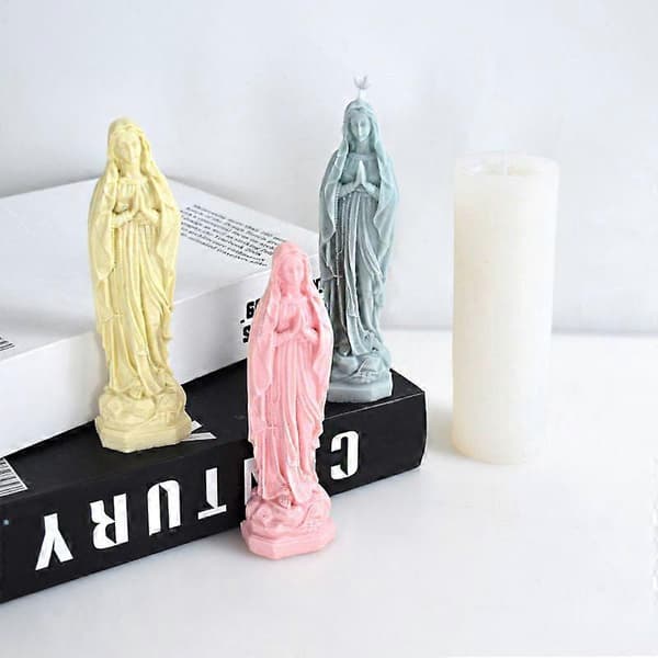 Jomfru Maria Lys Silikoneform 3D Form til Sæbe, Bruges til DIY Håndlavet Form