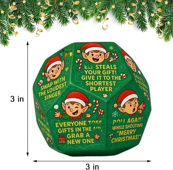 Julklappsbyte Tärning, Nytt Julklappsbyte Tärningsspel, Roligt Julklappsbyte Tärning för Julstrumpan