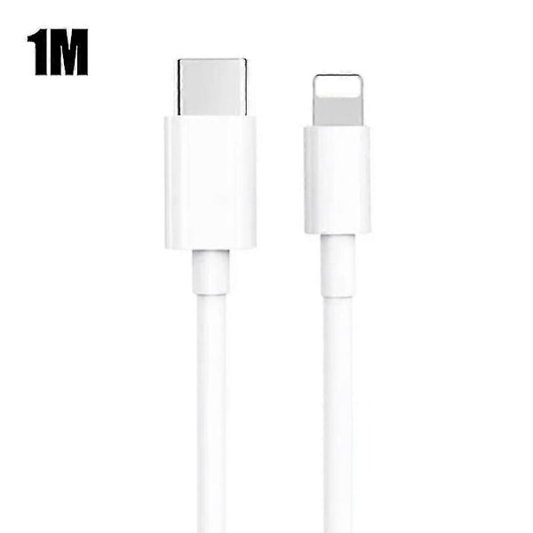 For Iphone 20w Lader Apple 11/12/13 Usb-c Til Lightning Strømadapter 1m Datakabel Eu Plugg