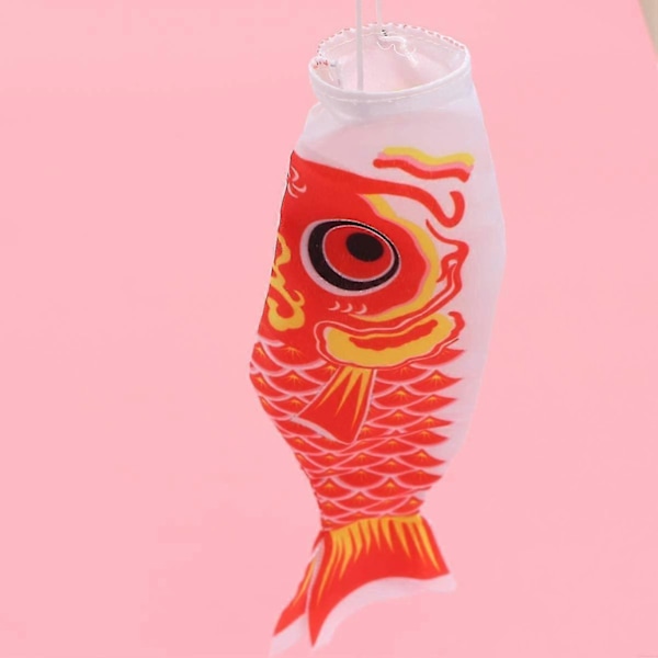 5 X Japansk Karpe Vindpose, Streamere, Fiskeflag, Drage, Koinobori, 40cm