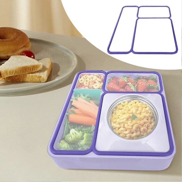 1/2 st Lock Tätningspackning för OmieBox Exakt Passform Ersättningsdel för Barns Bento Lunchlåda Isolerad Matbehållare Locktätningar White 2pcs