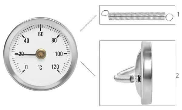 Kontaktermometer 0-120°C - Termometer