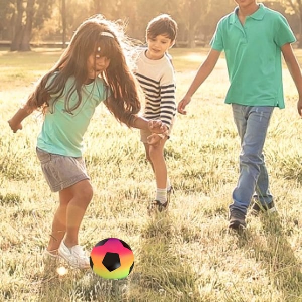 Jalkapallo Rainbow Jalkapallo Pvc Monivärinen Design Pallo Urheilu Ulkouima-allas Ranta Leikkikenttä Puutarha Peli Lapset Lapset Pojat Tytöt Lelu 20cm (vain 1 pallo)