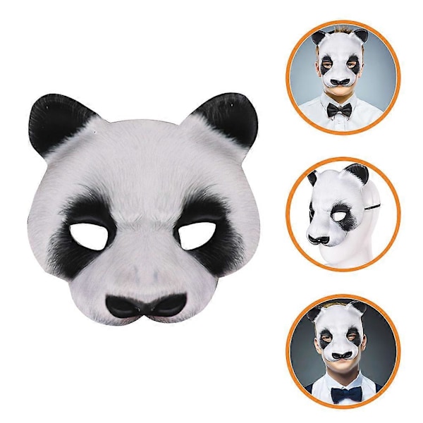 Halloween Panda Naamio Eläinnaamio Cosplay Rekvisiitta Halloween Juhla Asuste