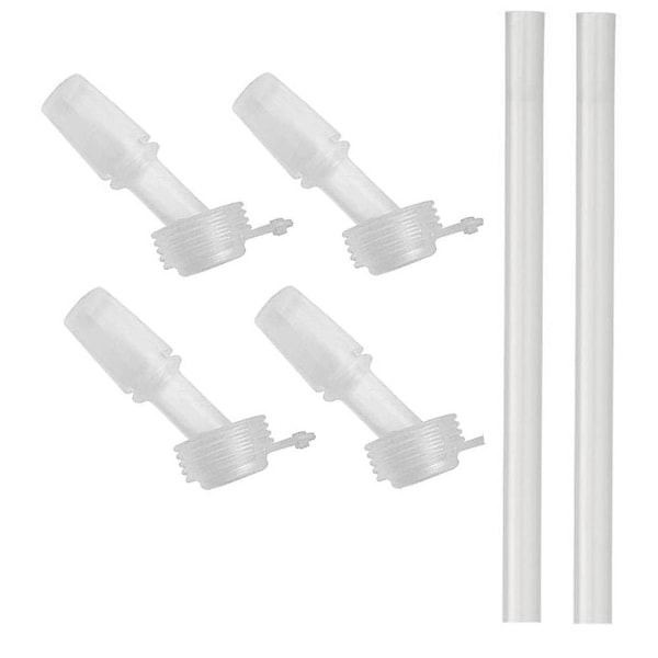 Camelbak Eddy+ Ersättningsmunstycken för Barnflaskor 4-pack - med 2 Sugrör clear
