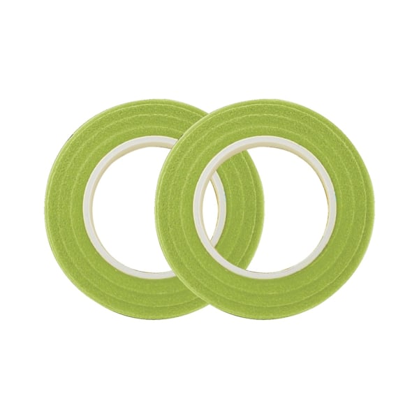2 Rullaa Itsekiinnittyvää Kukka Teippiä Joustava DIY Kukka Liima Varsiteippi Kotikukkakauppaan Light green