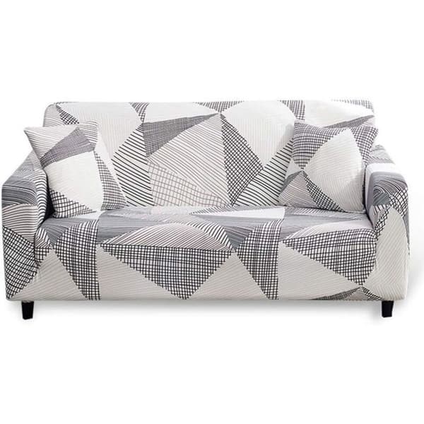 Trykt elastisk 3-seters strekksofaovertrekk - Polyester spandex - LITZEE merke