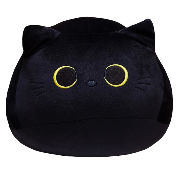 Musta kissa pehmeä pehmo nukketyyny täytetty lelu lapsille pojille tytöille  lahja 9a04 | Fyndiq