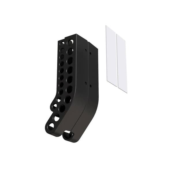 Veggmontert batteriholder, dispenser for 10 AA- og 10 AAA-batterier, batteridispenser