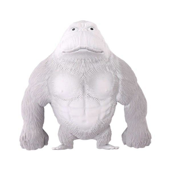 Simulerings Gorilla Abe Strækbar Squish Antistress Klem Elastisk Abe Legetøj Grey 15*12
