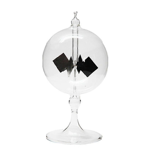 4 Blad Roterande Glas Vädermölla Solcellsdriven Crookes Radiometer Ljusmölla/Pedagogisk Undervisning S