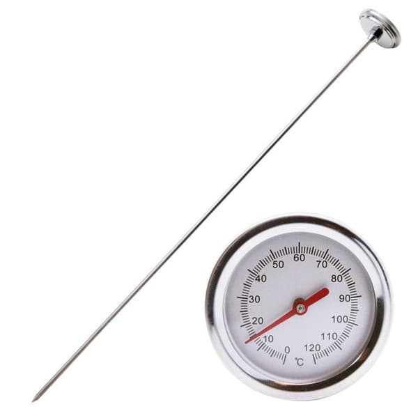 Komposttermometer med 50 cm sonde – Jordtermometer i rustfrit stål til havekompostering, (-10 °C til 100 °C)