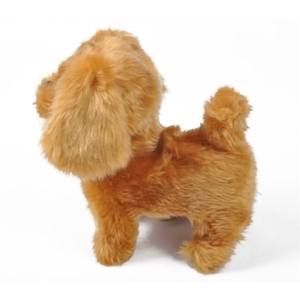 Lekehund / valp med lyd og bevegelse - Batteridrevet brun