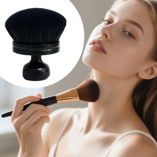 Stor selvbrunerbørste, kropsmakeup, ben, foundation