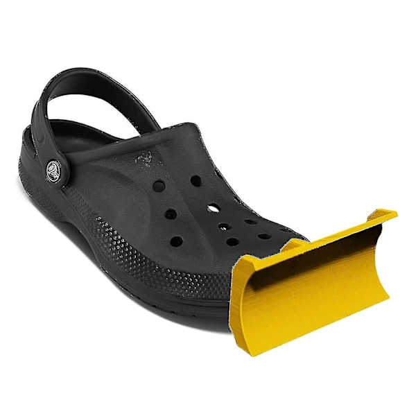 1 Par Snöplog för Crocs Tillbehör, Snöplog Croc Charm Fäste Yellow