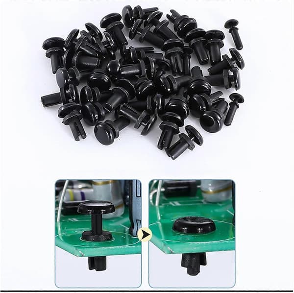 Plastnitar, Nylon Press Nitmutter Clip Nit Plast R-Typ Expansionsnit Klämma Skruv
