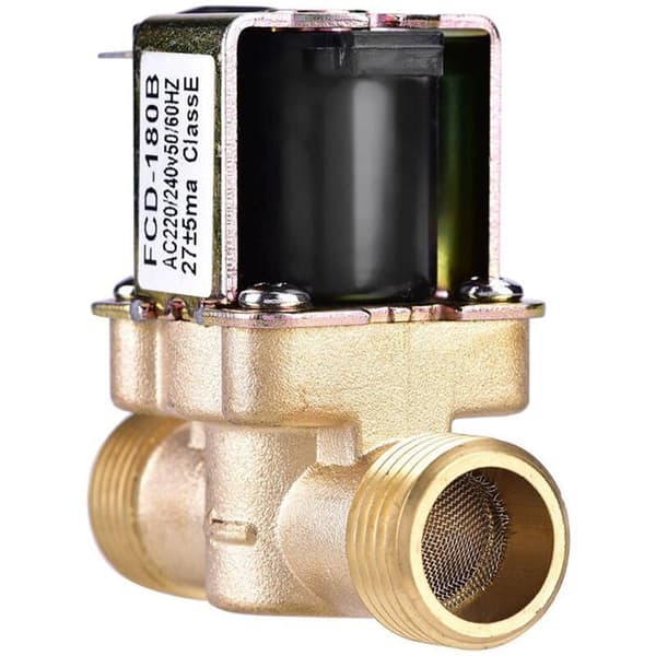 1/2\" normalt lukket messing elektrisk magnetventil AC 220V for vannkontroll