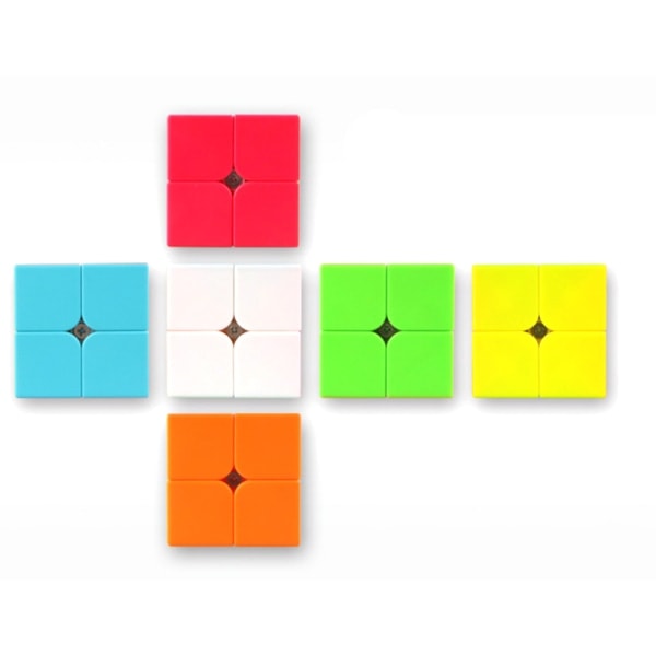 2x2 Speed Cube Magic Cube Stickerless Pussel Kub för Barn Present