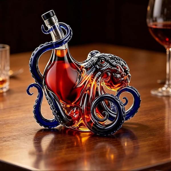 Kraken romflaske dekorativ 100% lufttæt friskhed Man Cave Essentials