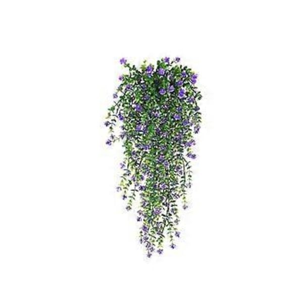 Kunstige Kunstige Hængeblomster Kunstige Blomsterranker Chlorophytum Plastik Kunstige Blomster Udendørs Blomster FLYE241213 Blå