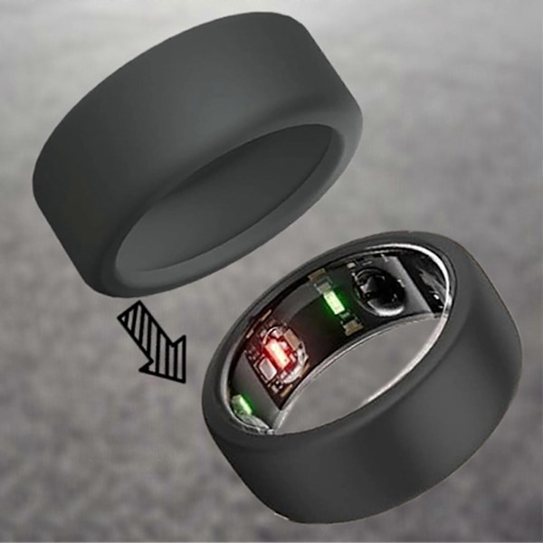 Silikon Ringskydd för Oura Ring Gen 3 Arbete Anti-Fall Anti-Slip Ut Elastiskt Skydd S/M Universal Storlek Lätt att Använda Smart Ring Elastisk Ärm Rose Gold M