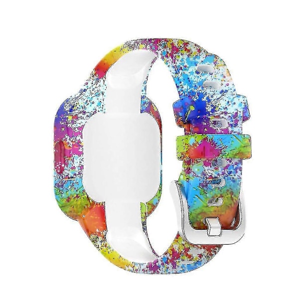 För Garminfit Jr 3/Garmin Vivofit Jr 3 Andningsbart Armband Svettsäkert Anti-repa H Painted
