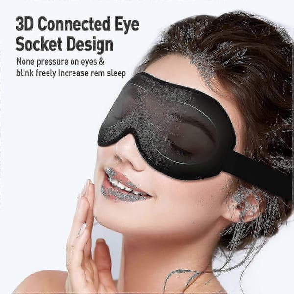 Uppgraderad sömnmask, perfekt sovmask för sidosovare