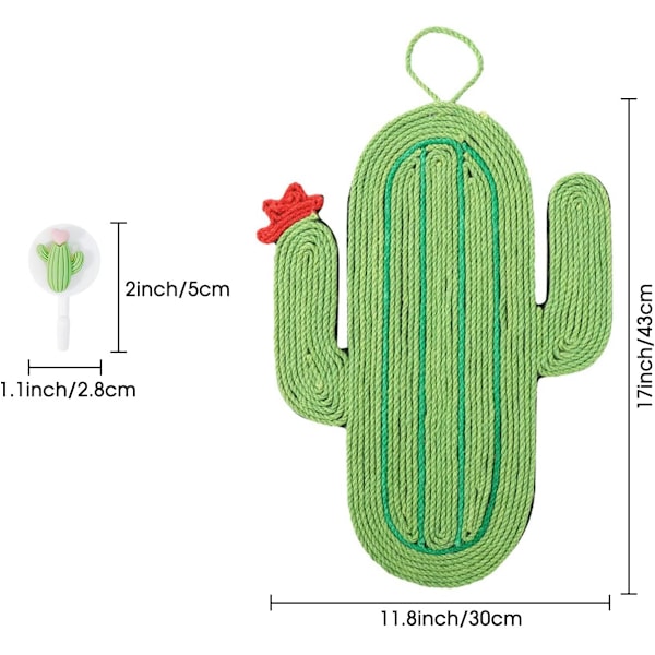 Katt Kløsebrett Sisal Pute Kan Henges Katt Sliping Klo Leke Slitesterk Gratis Installasjon Katt Kløsebrett Oppgradert Versjon Ingen Slipp Papir Skrap