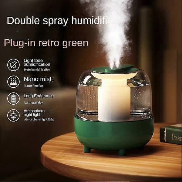 4L Luftfugter USB Aromaterapi Luftfugter Hjem Luftfugtere Luftrenser med LED Lampe Desktop M