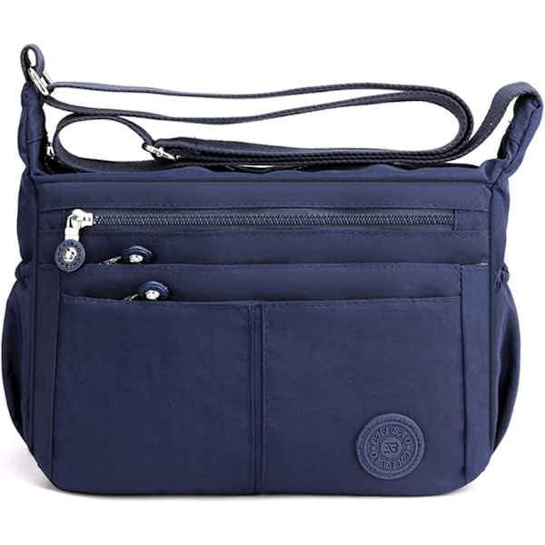 Naisten olkalaukut, crossbody-laukku, ultrakevyt puhelinlaukku, työhön, juhliin, häihin, vedenpitävä nyloninen crossbody-laukku Blue
