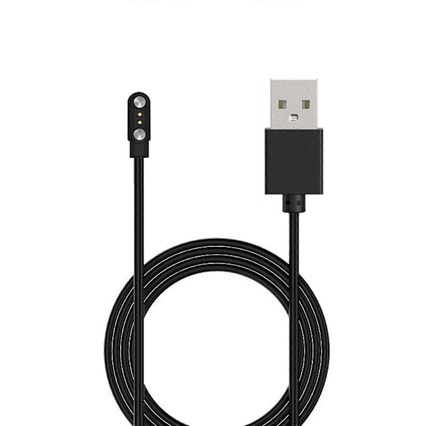 Magnetisk Opladerkabel Dock Beslag Base Oplader Adapter Stand til 2 Pin Ur Black 2.5mm 9mm