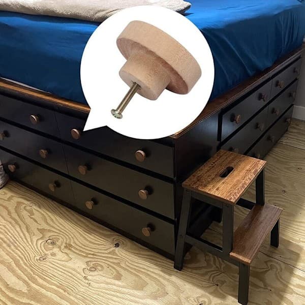 20 stk runde treknapper til skuffer, 35 mm diameter, treknapper til møbler og kommoder
