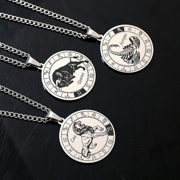 Horoskooppimerkki Riipus Kaulakoru Taivaallinen Symboli Kaulakoru 12 Horoskooppimerkkiä Henkilökohtainen Kaulakoru Tw Scorpio