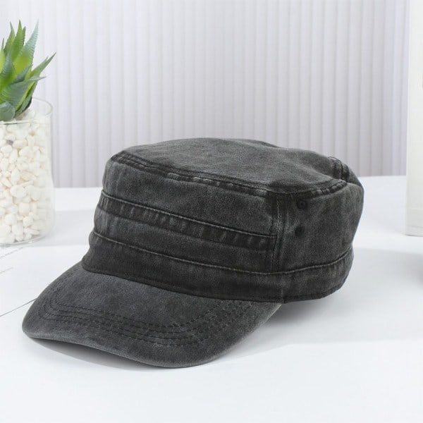 Herr Dam Kamouflage Arméhatt Camo Militär Kadett Combat Keps grey
