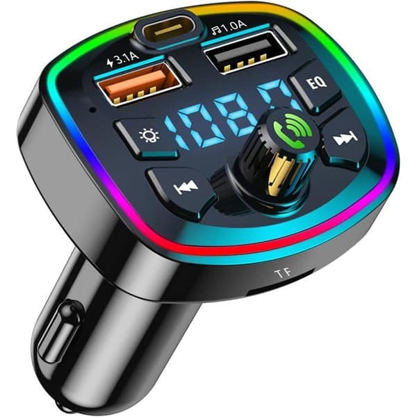 Bil Bluetooth FM-sender Biltilbehør Bluetooth Bilradio, Bluetooth 2 USB-porte QC3.0 Hurtigoplader