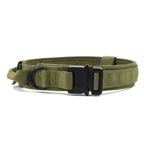 Koiran kaulapanta Military Soft Handle set koiran ulkoiluharjoitteluun vihreä XL green XL