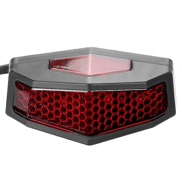 5 I 1 Motorcykel LED Blinklys Stop Baglygte Bremse Lys Nummerplade Universal Rød