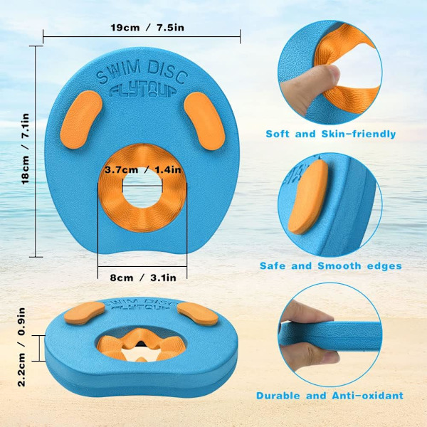 4/6/8 kpl Lasten Uimareiden Rannekkeet Irrotettavilla Levyillä, Vauvan Uimareiden Rannekkeet Uima-altaaseen Harjoitteluun, Lapsille 18 Kuukaudesta 8 Vuoteen #3 8PCS