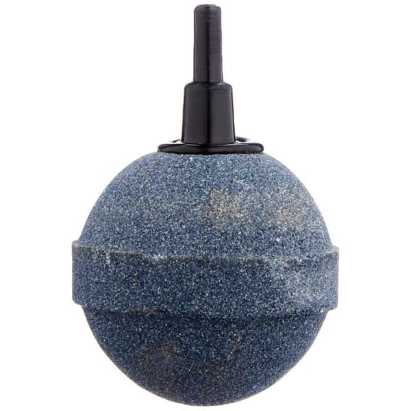 Luftestein Ø50 mm (kule 5 cm) - Reservedel for pumpe/lufter, grå