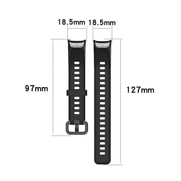 Til Huawei Watch Band 4 (ads-b29) Rem Udskiftning Justerbar Silikone Urrem-9192339876706 Type B Huawei Watch Band 4 Green