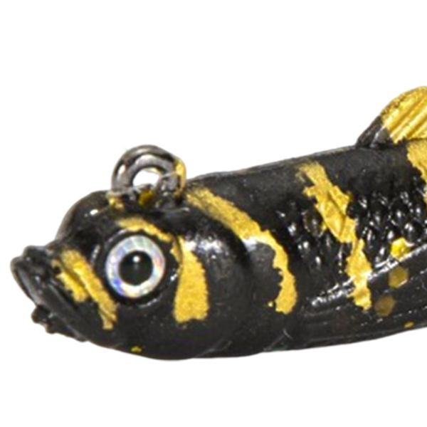 Kreativt fiskedrag krok verklighetstrogen realistiskt bete T-svans för utomhusbruk blå Black Aureate 60mmx12mmx7mm