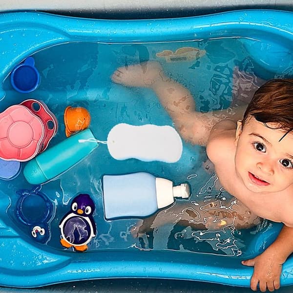 Babysvamp – 2 stk., for rygg, bad, skrubb – Egnet for barn