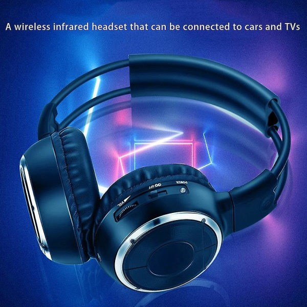 IR 3D Stereo Surround -kuulokkeet pehmeillä muistivaahtomuovikorvatyynyillä PC-ohjaimille