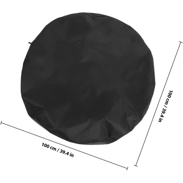 Runt eldstadsskydd 100 cm - Oxford-tyg - Dragsko - Skydd för trädgård & uteplats