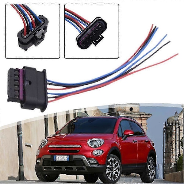 6-benet stik til Fiat 500X 2016-2022 baglygte, formonteret stik P20211224631