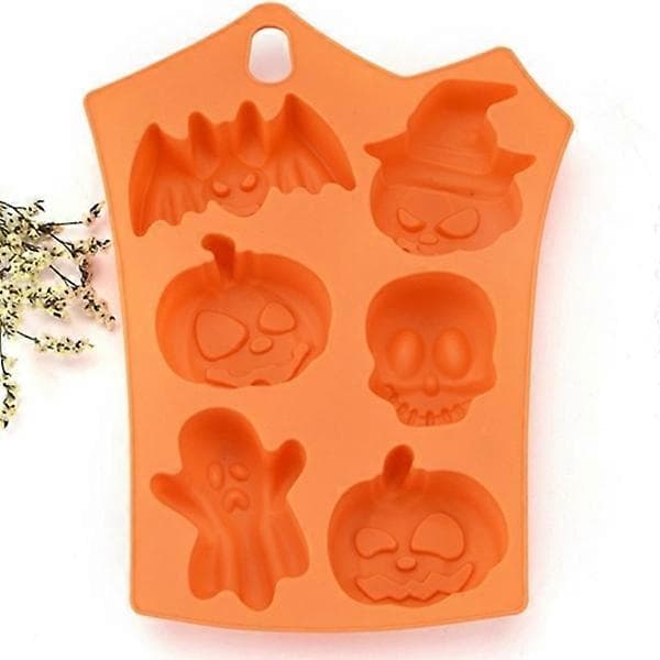 Halloween gresskar silikonform lys kake dekorasjon Fondant one size