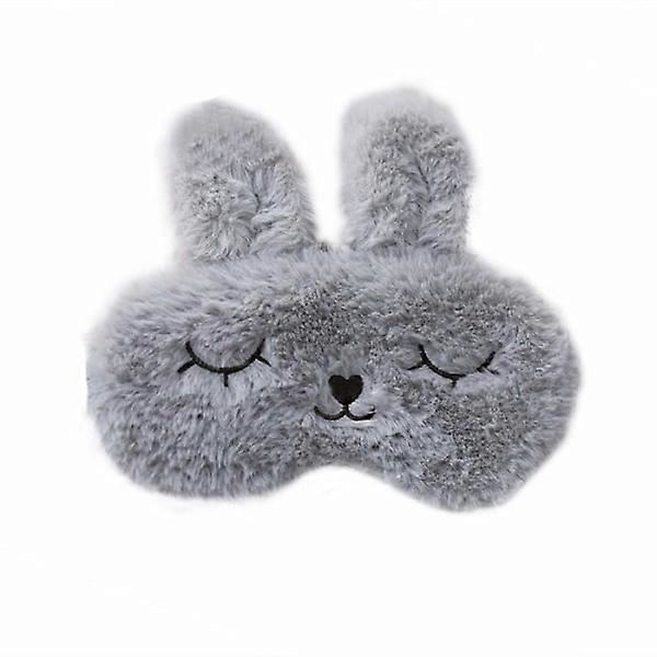 Sovmask i söt kanindesign Grey