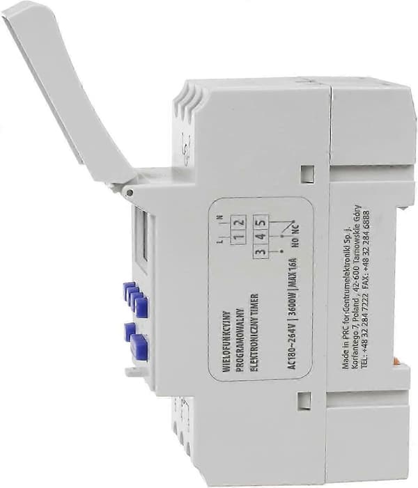 För GreenBlue GB104 DIN-skena Panel 16A Digital Timer Max 240 Program